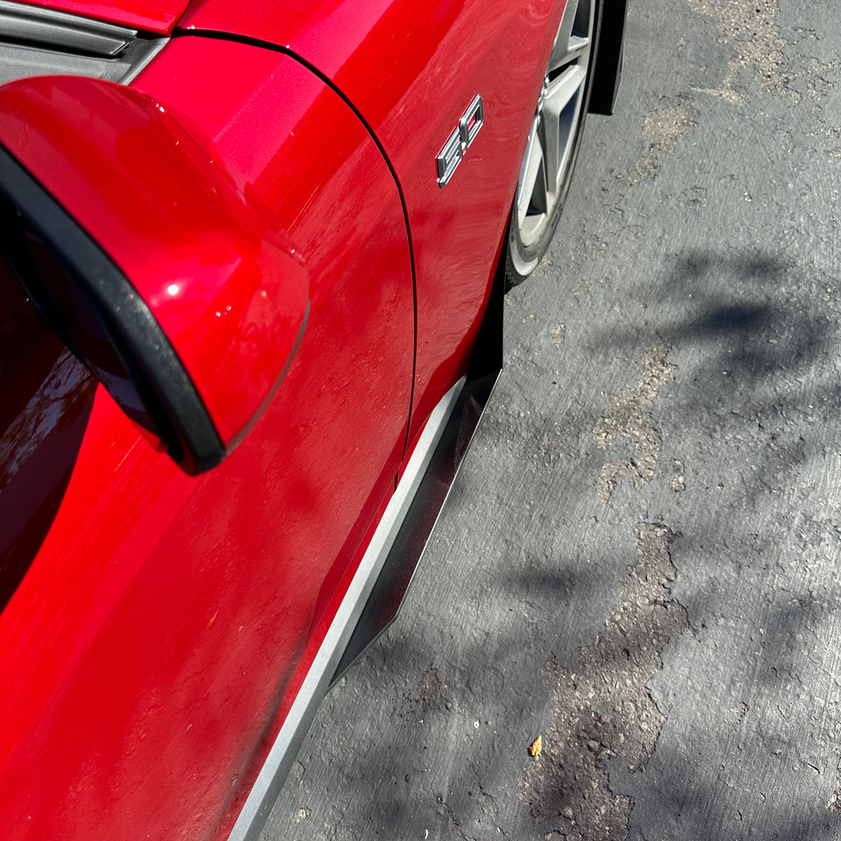 Mustang 24 25 GT ECO GT500 Style Side Skirt Extensions ZL1 Addons mustang-24-25-gt-eco-gt500-style-side-skirt-extensions-zl1-addons