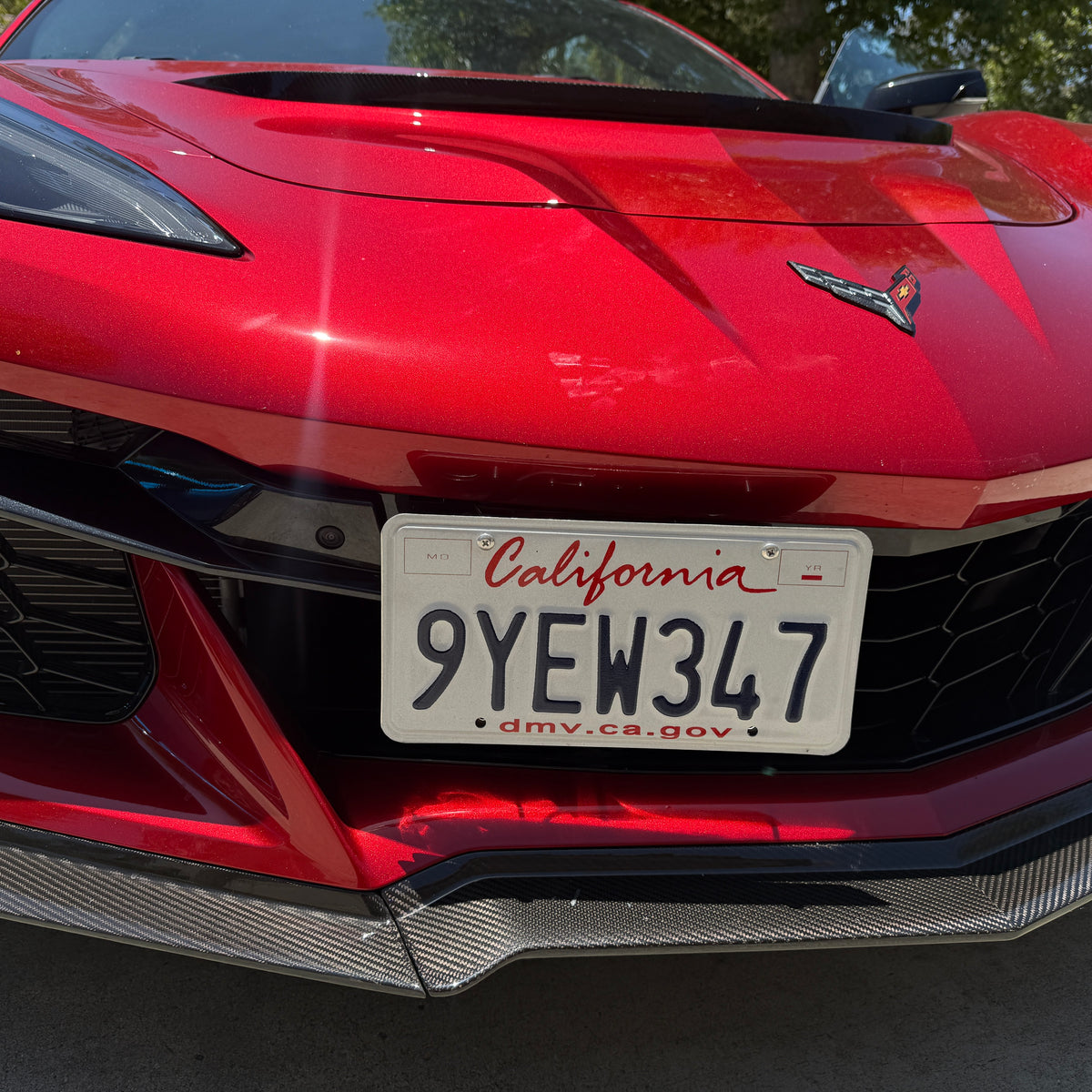 2026+ Corvette ZR1 & ZR1X Front License Plate Holder | No Drill