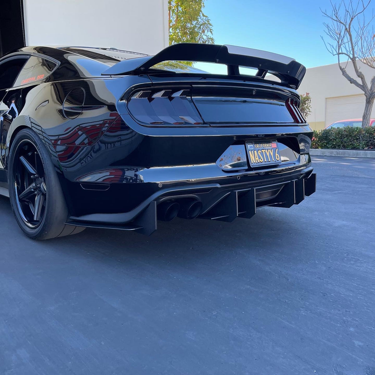 Rear Bumper Lip Diffuser Spoiler Rear Side Splitters Apron Flaps