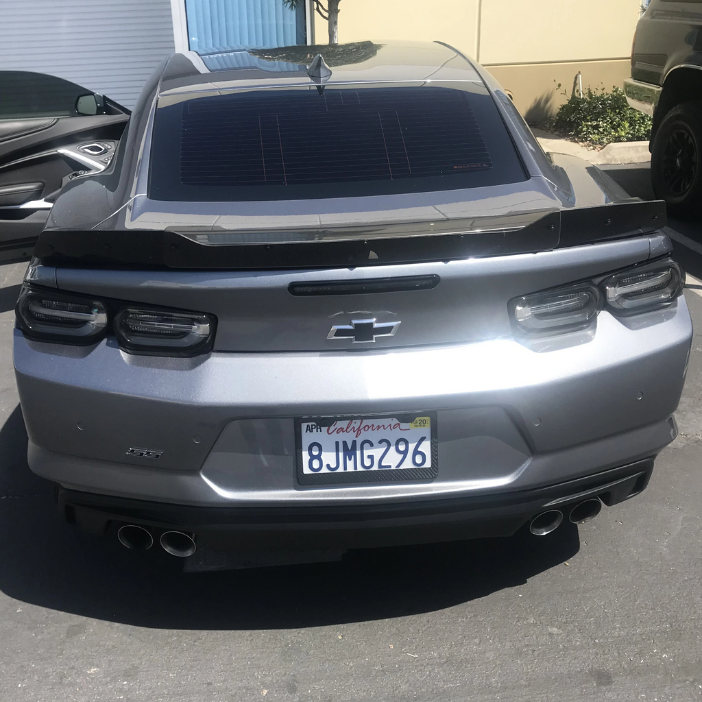 Camero Rear View Camaro 19-24 SS with Rear View Camera Wicker Bill โ ZL1 Addons